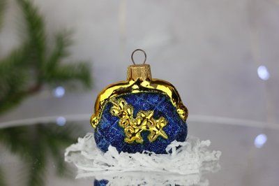 Ялинкова іграшка "Гаманець" синій 2580 фото