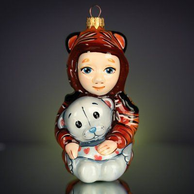 Ялинкова іграшка ручної роботи "Малюк в кігурумі" 308 фото