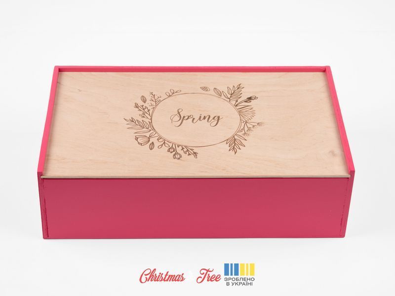 Велика подарункова коробка з фанери "Spring" BOX30021 фото