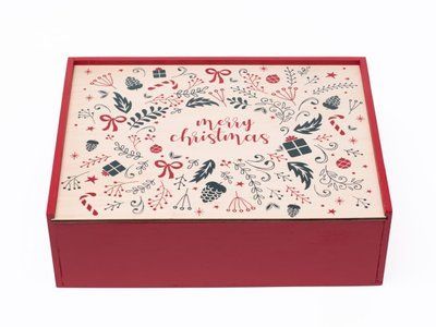 Коробки для подарунків на Різдво &laquo;Merry Christmas&raquo; (фарбована) BOX2202 фото