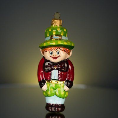 Ялинкова іграшка ручної роботи "Ірландський гном" 412 фото