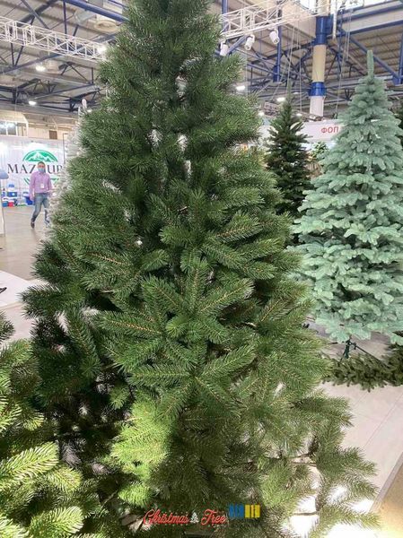 Ялинка штучна 1.8 м Буковельська лита зелена 180 см Пишна Новорічна Преміум 551009 фото