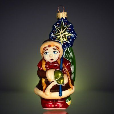 Ялинкова іграшка ручної роботи "Різдвяна колядниця" 435 фото